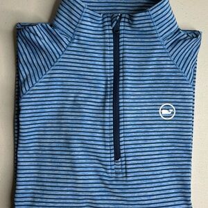 Vineyard Vines Blue Boys’ Performance Sankaty Quarter-Zip Sz 16